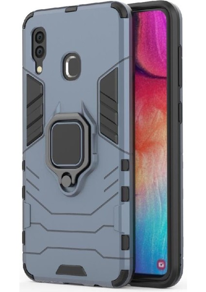 Halka Araba Dağı Kickstand Kılıf Samsung Galaxy Için A30 Kickstand Metal Halka (Yurt Dışından) modelleri