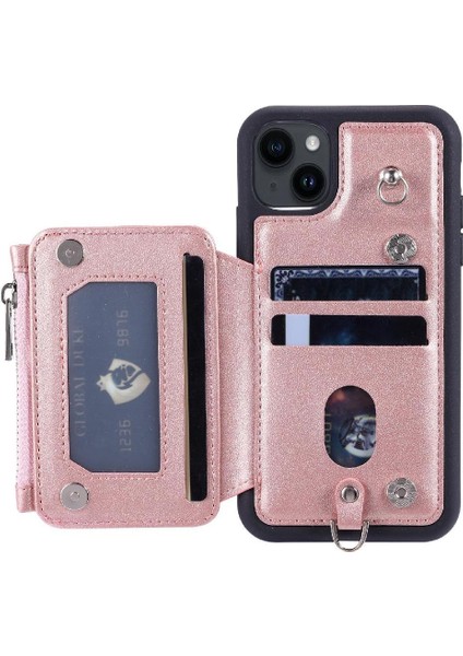Cüzdan Kılıf IPhone 13 Mini Kickstand Pu Deri Flip Folio Kılıf 3 Kart (Yurt Dışından)
