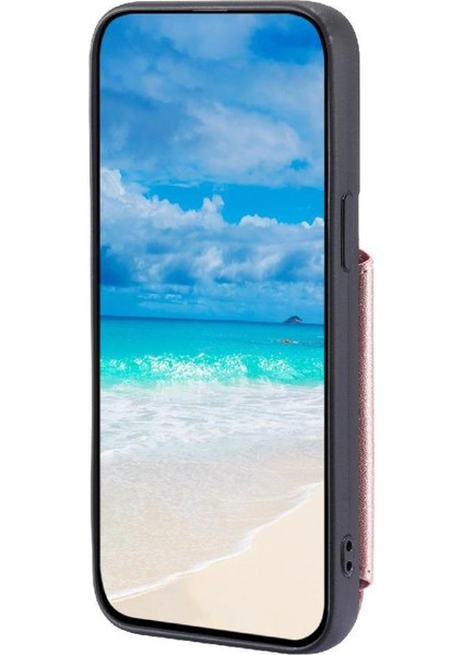 Cüzdan Kılıf IPhone 13 Mini Kickstand Pu Deri Flip Folio Kılıf 3 Kart (Yurt Dışından)