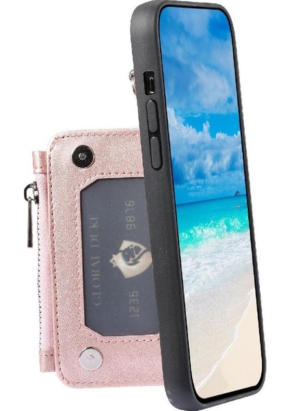 Cüzdan Kılıf IPhone 14 Artı Flip Folio Kılıf Pu Deri 3 Büyük Kart (Yurt Dışından)