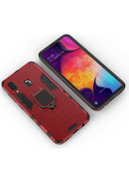 Halka Araba Dağı Kickstand Kılıf Samsung Galaxy Için A30 Kickstand Metal Halka (Yurt Dışından) indirimleri