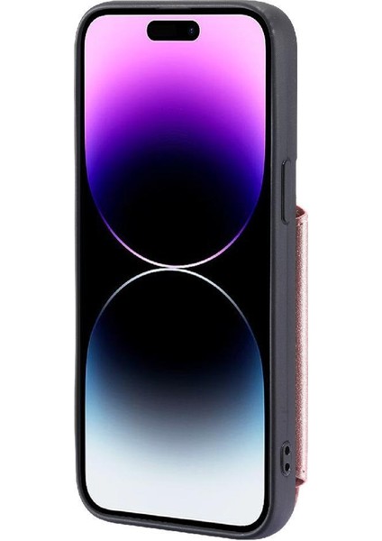 IPhone 13 Için Cüzdan Durumda Pro Rfıd Engelleme Pu Deri 3 Büyük Kart Çevirme (Yurt Dışından)
