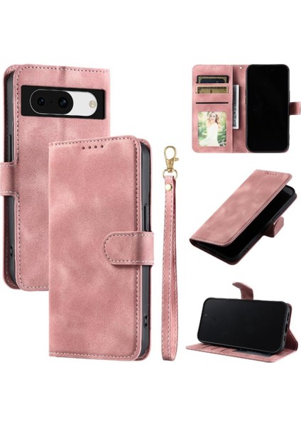 Google Piksel 8A Manyetik Pu Deri Kickstand Cüzdan Kartı Için Flip Case (Yurt Dışından)