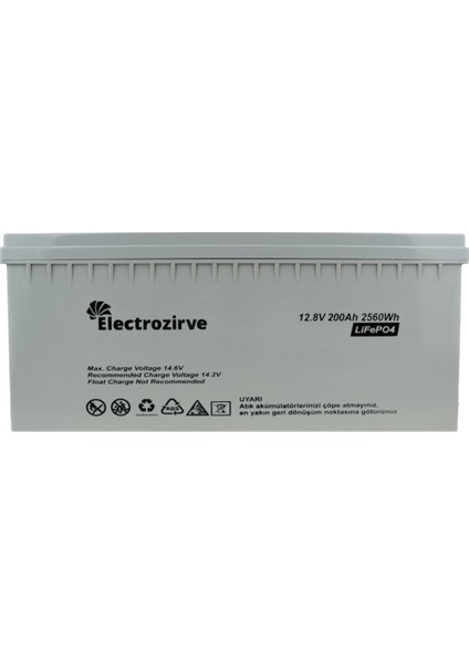 12.8V 200AH Lityum Akü (Lifepo4)