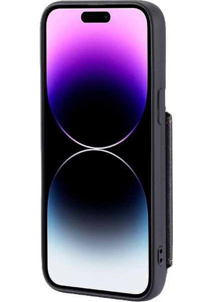 IPhone 13 Için Cüzdan Durumda Pro Rfıd Engelleme Pu Deri 3 Büyük Kart Çevirme (Yurt Dışından)