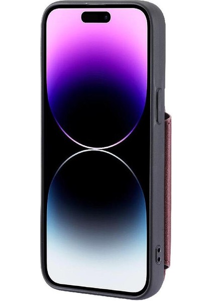 IPhone 15 Için Cüzdan Durumda Pro Rfıd Engelleme Flip Folio Kılıf Kickstand Pu 3 (Yurt Dışından)