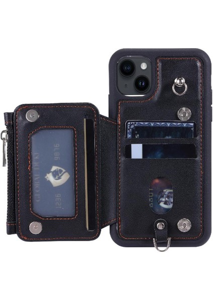 IPhone 15 Için Cüzdan Durumda Artı Rfıd Engelleme Flip Folio Kılıf 3 Büyük Kart (Yurt Dışından)