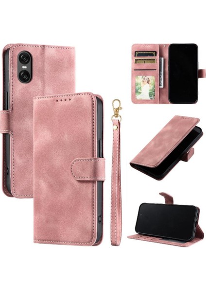 Sony Xperia 10 Vı Için Flip Case Manyetik Pu Deri Bilek Kayışı Kickstand (Yurt Dışından) indirimleri
