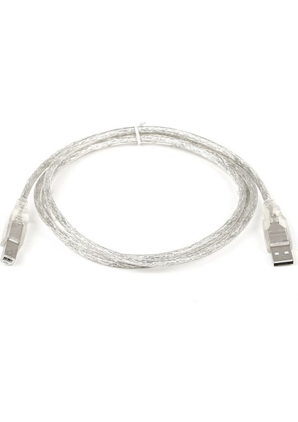 DK-CB-USB2PRNL152 1,5m Usb2.0 Şeffaf Yazıcı Kablosu