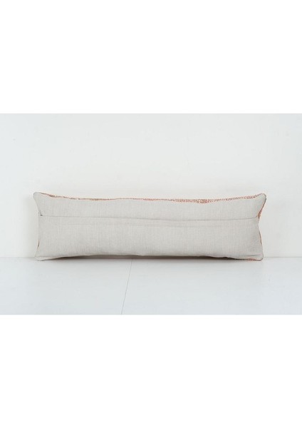 Kahverengi Renkli Geometrik El Dokuma Kilim Kırlent Kılıf 25 x 90 cm fırsatları