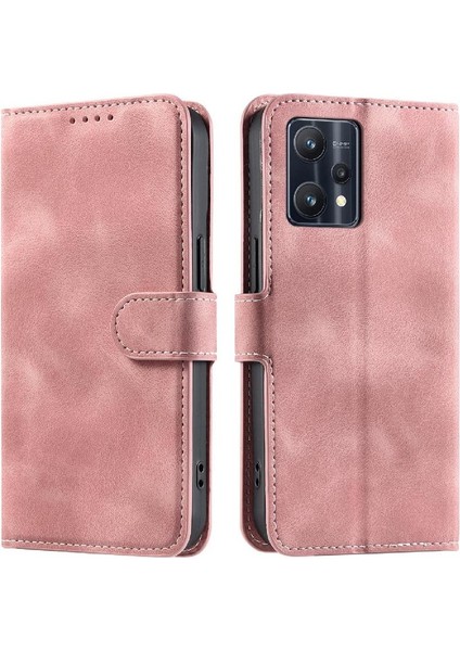 Realme 9 Pro Bilek Kayışı Kickstand Pu Deri Cüzdan Kartı Için Flip Case (Yurt Dışından)