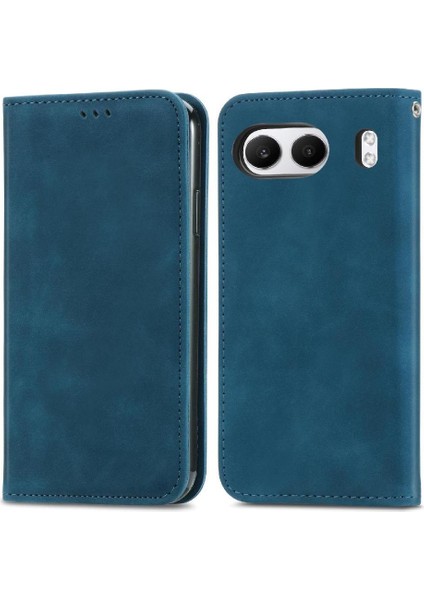 Oneplus Nord 4 Için Flip Case Darbeye Cüzdan Basit Iş Deri (Yurt Dışından)