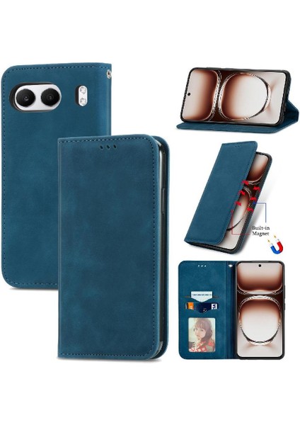 Oneplus Nord 4 Için Flip Case Darbeye Cüzdan Basit Iş Deri (Yurt Dışından) fırsatları
