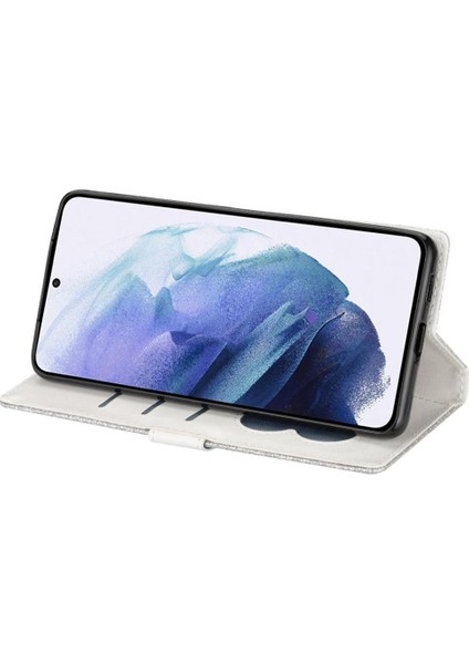 Samsung Galaxy S24 Artı Manyetik Kapatma Pu Kılıf Için Fermuarlı Cebi Durumda (Yurt Dışından)