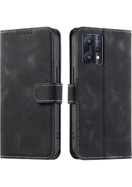 Realme 9 Pro Bilek Kayışı Kickstand Pu Deri Cüzdan Kartı Için Flip Case (Yurt Dışından) indirimleri