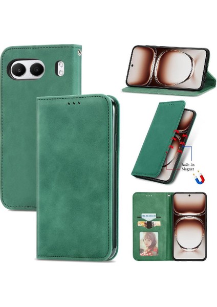 Oneplus Nord 4 Için Flip Case Darbeye Cüzdan Basit Iş Deri (Yurt Dışından) fırsatları