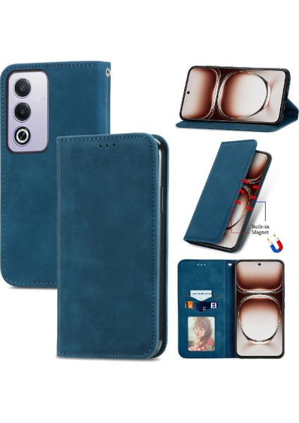 Oppo A3 Pro Cüzdan Deri Kılıf Için Flip Case Basit Iş Darbeye (Yurt Dışından)