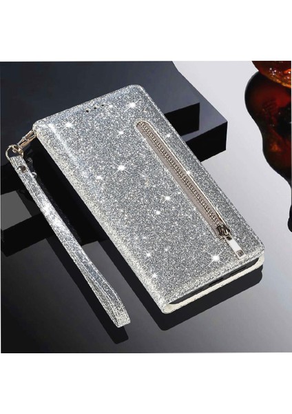Samsung Galaxy S24 Için Fermuar Cep Durumda Ultra Glitter Cüzdan Kılıf Kartı (Yurt Dışından) fiyatları