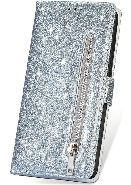 Samsung Galaxy S24 Için Fermuar Cep Durumda Ultra Glitter Cüzdan Kılıf Kartı (Yurt Dışından) fırsatları