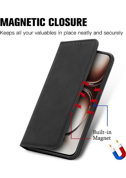 Oppo A3 Pro Cüzdan Deri Kılıf Için Flip Case Basit Iş Darbeye (Yurt Dışından)
