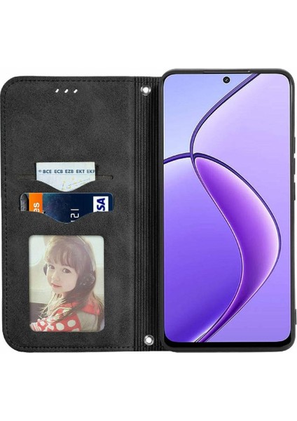 Realme 13 Deri Kılıf Için Flip Case Basit Iş Cüzdan Kapak Çevirin (Yurt Dışından) fiyatları