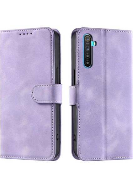 Realme 6 Pu Deri Cüzdan Kart Yuvaları Için Flip Case Bilek Kayışı Manyetik (Yurt Dışından) indirimleri