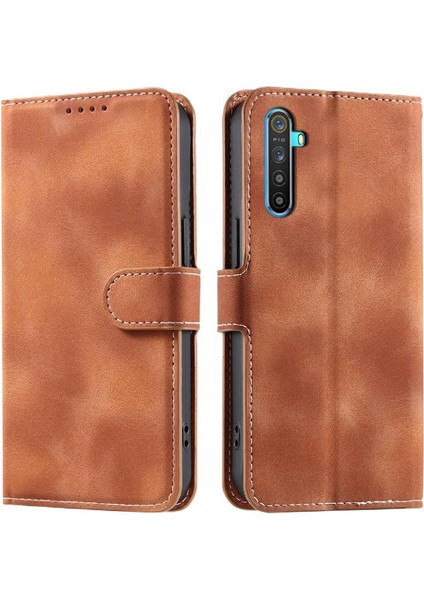 Realme 6 Pu Deri Cüzdan Kart Yuvaları Için Flip Case Bilek Kayışı Manyetik (Yurt Dışından) fırsatları