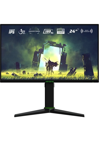 Aryond A24 V2 24" 180Hz Fhd 1 Ms HDR10 300 Nit G-Sync Freesync Pivot Fast IPS Oyuncu Monitörü