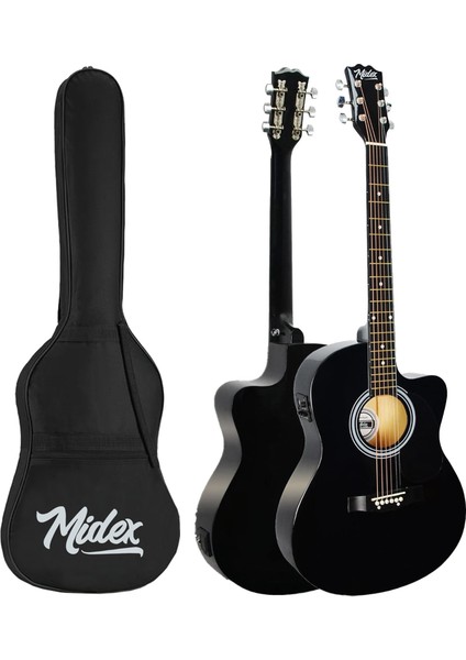 RG-560BK-AMP Siyah Amfili Elektro Akustik Gitar Full Set fiyatları