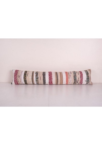 Çizgili El Dokuma Kilim Kırlent Kılıf