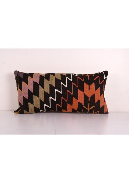 Çizgili El Dokuma Kilim Kırlent Kılıf 45 x 92 cm