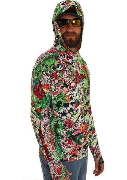 Pro Angler S24 Hooded Makai Green Red