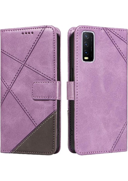 Vıvo Y20/YDIAMOND Elmas Dikiş Deri ile Yüksek Kalite Için Flip Case (Yurt Dışından)
