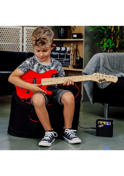 CEG-30RD Amfili Full 1/4 30 İnç Elektro Gitar Seti RED modelleri