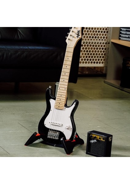 CEG-30WB Amfili Full 1/4 30 İnç Elektro Gitar Seti White Black fırsatları