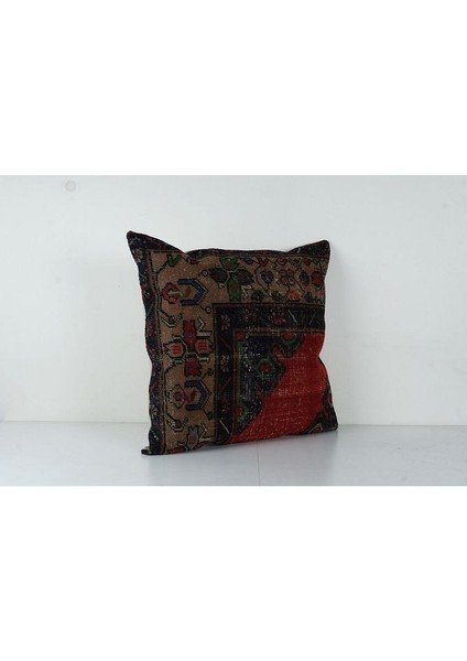 Kahverengi Renkli Geometrik El Dokuma Kilim Kırlent Kılıf 70 x 70 cm fiyatları