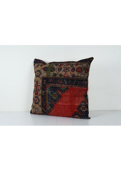 Kahverengi Renkli Geometrik El Dokuma Kilim Kırlent Kılıf 70 x 70 cm modelleri