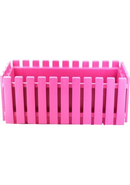 Çit Balkon Saksı Pembe 60CM