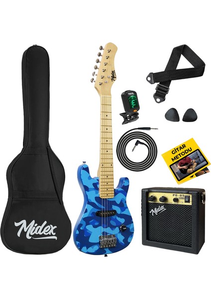 CEG-30BS Amfili Full 1/4 30 İnç Elektro Gitar Seti