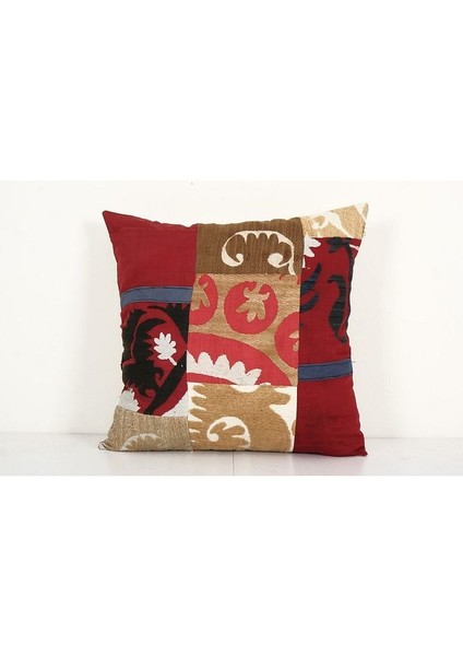 Patchwork Suzani Kırlent Kılıfı El Dokuma Kırlent Kılıf
