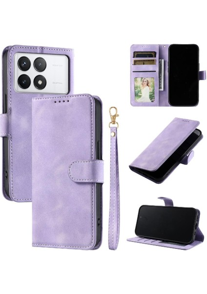 Xiaomi Redmi K70 Bilek Kayışı Için Flip Case Kickstand Cüzdan Kart Yuvaları Pu (Yurt Dışından) indirimleri