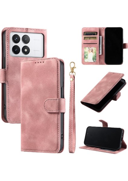 Xiaomi Redmi Kflip Cüzdan Kart Yuvaları Için Flip Case Bilek Kayışı Pu Deri (Yurt Dışından) fırsatları
