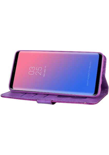 Samsung Galaxy S9 Kart Tutucu Için Fermuar Cep Durumda Glitter Cüzdan Kılıf (Yurt Dışından)