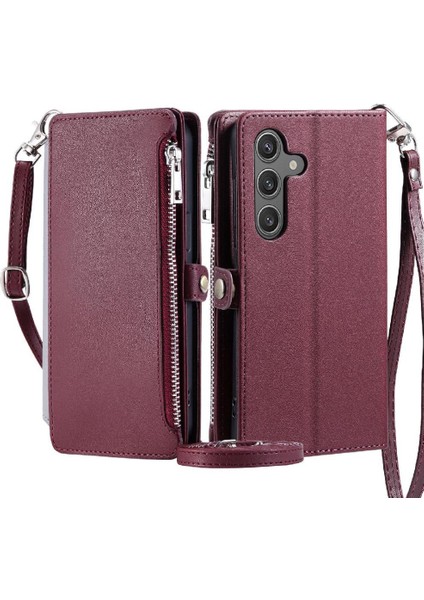 Samsung Galaxy A13 5g Için Crossbody Durumda Rfıd Engelleme 9 Kart Yuvaları Uzun (Yurt Dışından)
