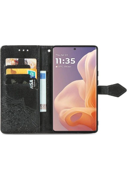 Motorola Moto G45 Basit Iş Zarif Desen Deri Için Flip Case (Yurt Dışından) fiyatları