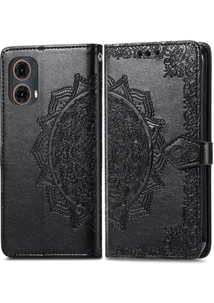 Motorola Moto G45 Basit Iş Zarif Desen Deri Için Flip Case (Yurt Dışından) modelleri