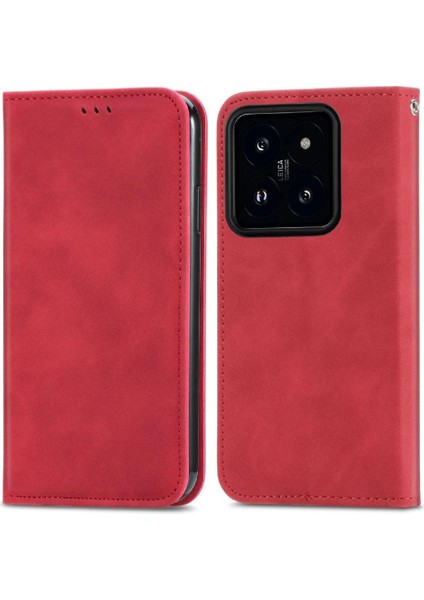Xiaomi 14T Pro Için Flip Case Basit Iş Cüzdan Darbeye Kapak Çevirin (Yurt Dışından) modelleri