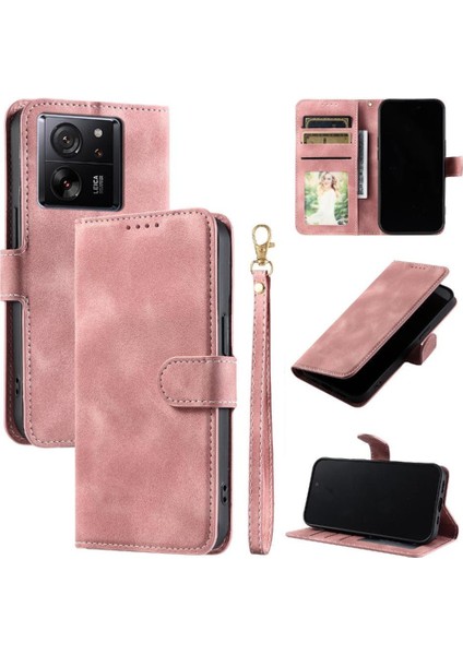 Xiaomi Redmi Için Flip Case K60 Ultra Manyetik Bilek Kayışı Pu Deri Kart (Yurt Dışından)
