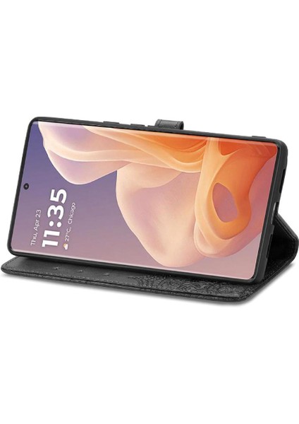 Motorola Moto G45 Basit Iş Zarif Desen Deri Için Flip Case (Yurt Dışından) fırsatları
