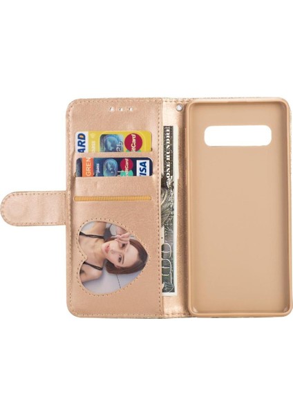 Samsung Galaxy S10 Lite Manyetik Kapatma Bilek Pu Için Fermuarlı Cebi Durumda (Yurt Dışından)
